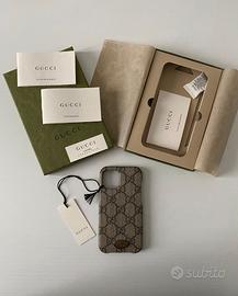 Cover iPhone 12 Mini Gucci tessuto GG Ophidia
