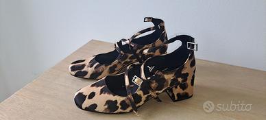 scarpe basse leopardate taglia 37