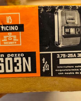 Interruttore magnetotermico BTicino 1603N Vintage.