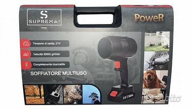 Soffiatore turbo doppia batteria per auto moto