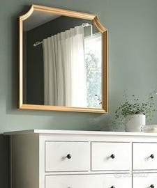 Specchio cornice oro dorata ikea Svansele quadrato