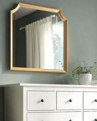 Specchio cornice oro dorata ikea Svansele quadrato