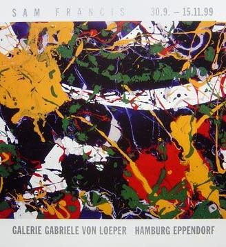 SAM FRANCIS MANIFESTO DI GALLERIA