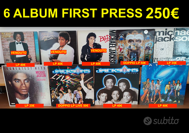 6 VINILI LP MICHAEL JACKSON & JACKSON FIVE