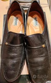 SCARPE MOCASSINI UOMO “WALKLINE” IN PELLE NERA TG.