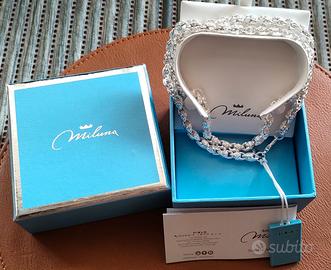 Collana Argentata Miluna  Tonda Lavorata