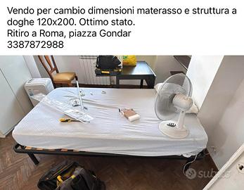 Materasso e struttura 120x200