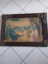 quadro capezzale sacro d'epoca-anni 30/50