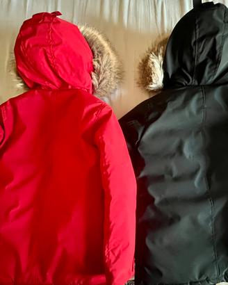Giacca invernale rossa o nera ragazzo/a
