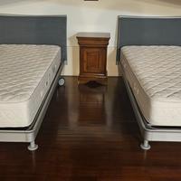 2 letti singoli bontempi con materasso ortopedico