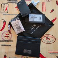 Portacarte Armani exchange blu nuovo con cartellin