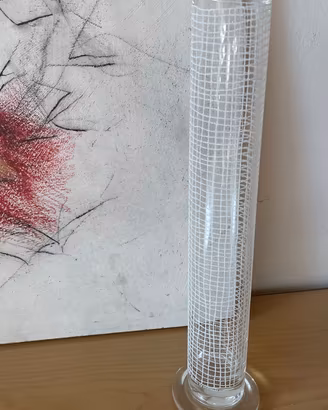 VASO IN VETRO CON DECORAZIONI