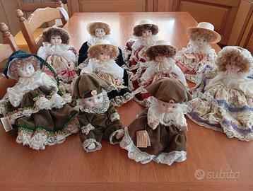 Bambole in porcellana decorate Capodimonte