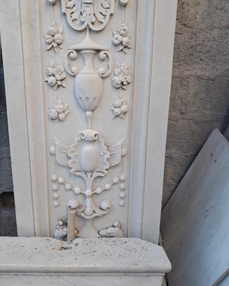 Colonne antiche  marmo carrara scolpite a mano