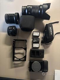sony a6000 + obiettivi  + batterie e smallrig