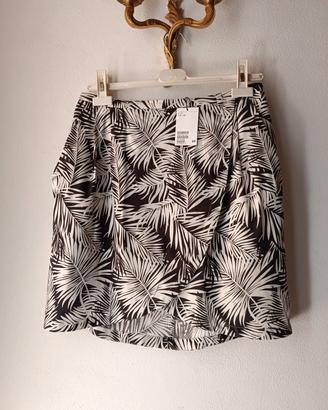 Gonna H&M stile pareo fantasia nero e bianco 