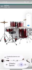 Batteria completa di  piatti  ( DRUMS )