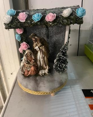 Presepe con luci