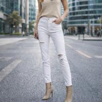 Pantaloni jeans vita alta skinny