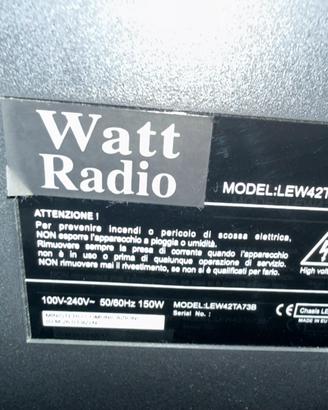Tv 42 “ watt radio