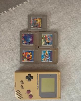 Nintendo Gameboy 1989 Vintage + 5 giochi