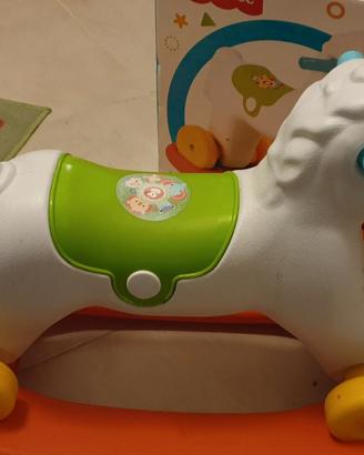 Cavallino a dondolo Fisher Price 2 in 1