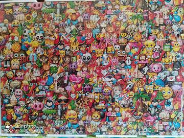 Puzzle Emoji con cornice cm 50 x 70