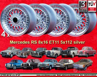 4 pz cerchi Mercedes Super RS 8x16 ET11 5x112