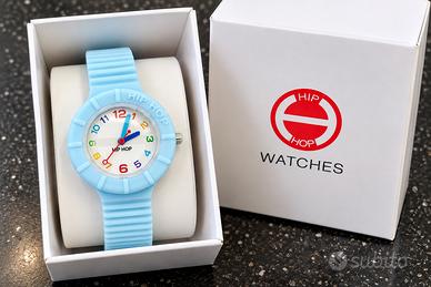 Orologio Hip Hop Watches azzurro nuovo con scatola