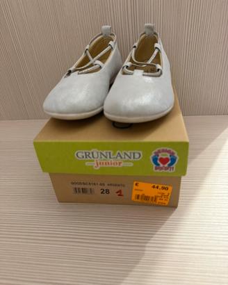 Ballerine Grunland n28 argento usate pichissimo