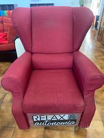 poltrona elettrica tessuto relax e autonomia