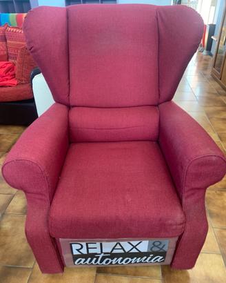 poltrona elettrica tessuto relax e autonomia