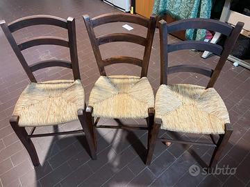 3 sedie vintage