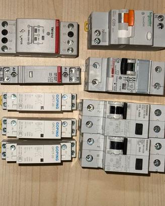 Materiale elettrico magnetotermici e contattori