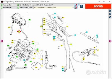Cavo km Aprilia RS 50 AP8214074