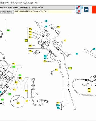 Cavo km Aprilia RS 50 AP8214074