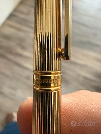 Penna a Sfera Vintage NOREX Godron Placcato Oro