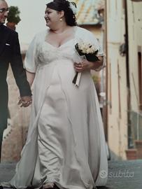 Abito da sposa di sartoria bianco-panna 54-56