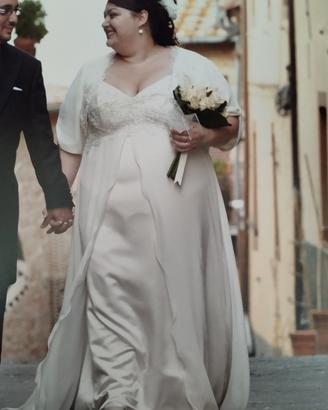 Abito da sposa di sartoria bianco-panna 54-56