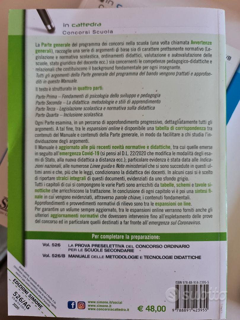 Concorso Scuola Parte Generale (Avvertenze generali) - Manuale completo -  526/AG