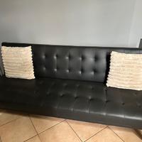 Divano ecopelle nero