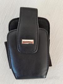 Vintage -Custodia in pelle Blackberry con molletta