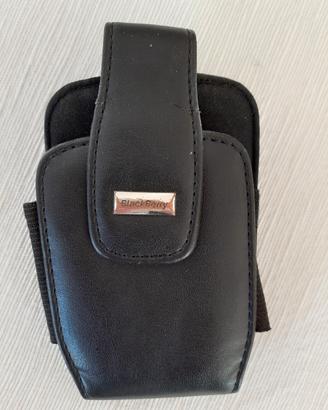 Vintage -Custodia in pelle Blackberry con molletta