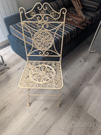 Sedia in ferro vintage