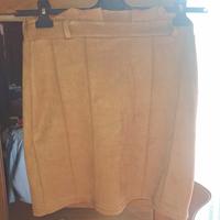 Minigonna scamosciata