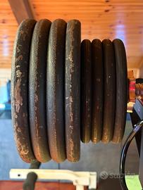 Rack, panca reclinabile, pesi