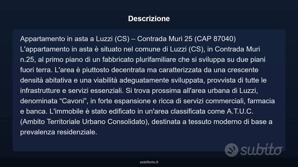 Appartamento – Luzzi, Cavoni-Ginestreto - Vista 5