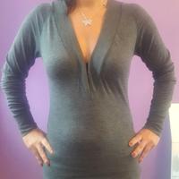 Maglia Sottile Zuiki Grigio Antracite - Scollo a V