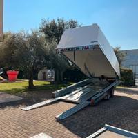 Rimorchio furgonato trasporto auto e cose