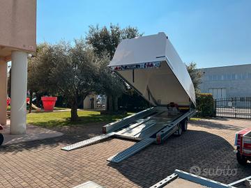Rimorchio furgonato trasporto auto e cose